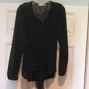 XL Black Blouse